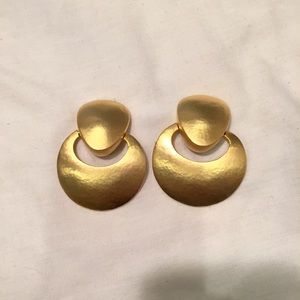 Gold Toned Clip-on Earrings